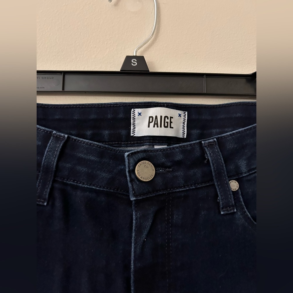Paige Dark Wash Verdugo Ankle Jeans in Size 28